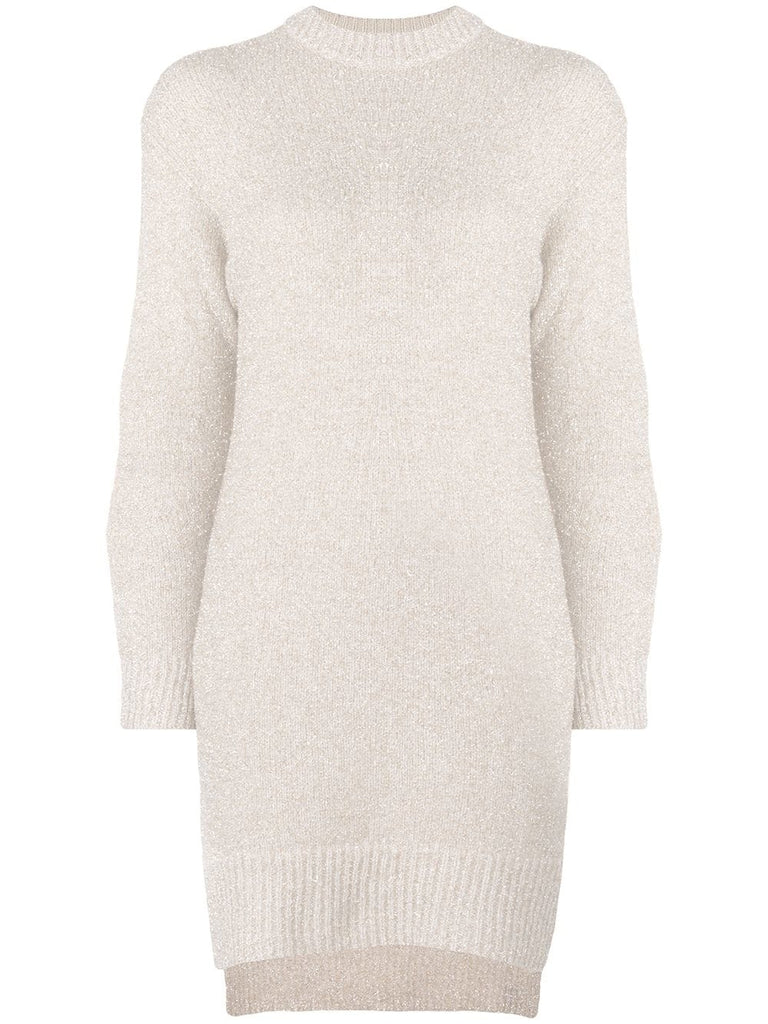 sheen knitted dress