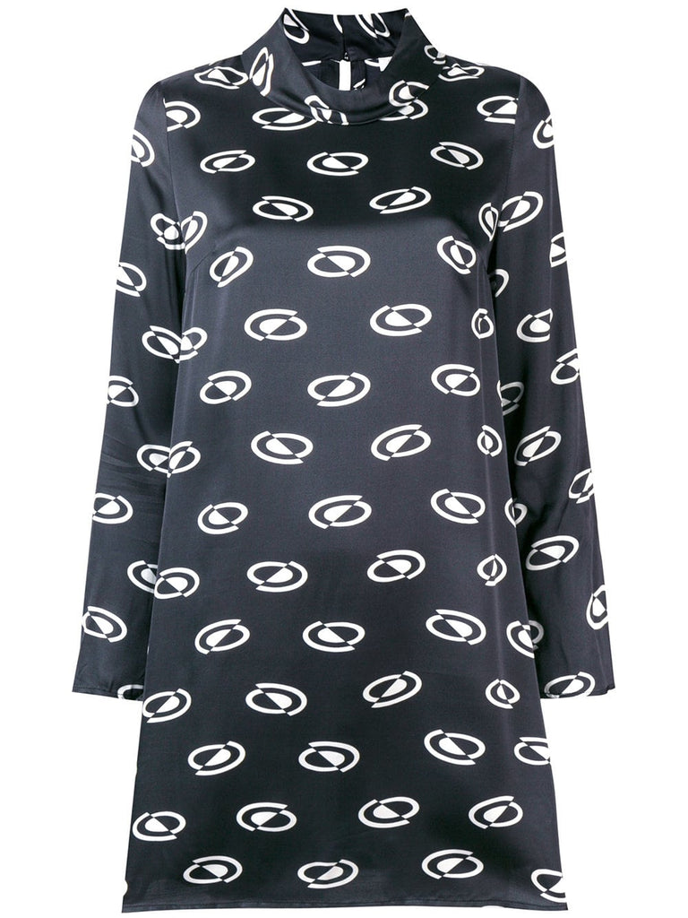 Bardot space age spot dress