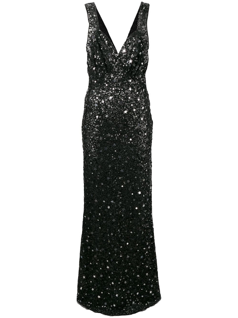 long sequin dress