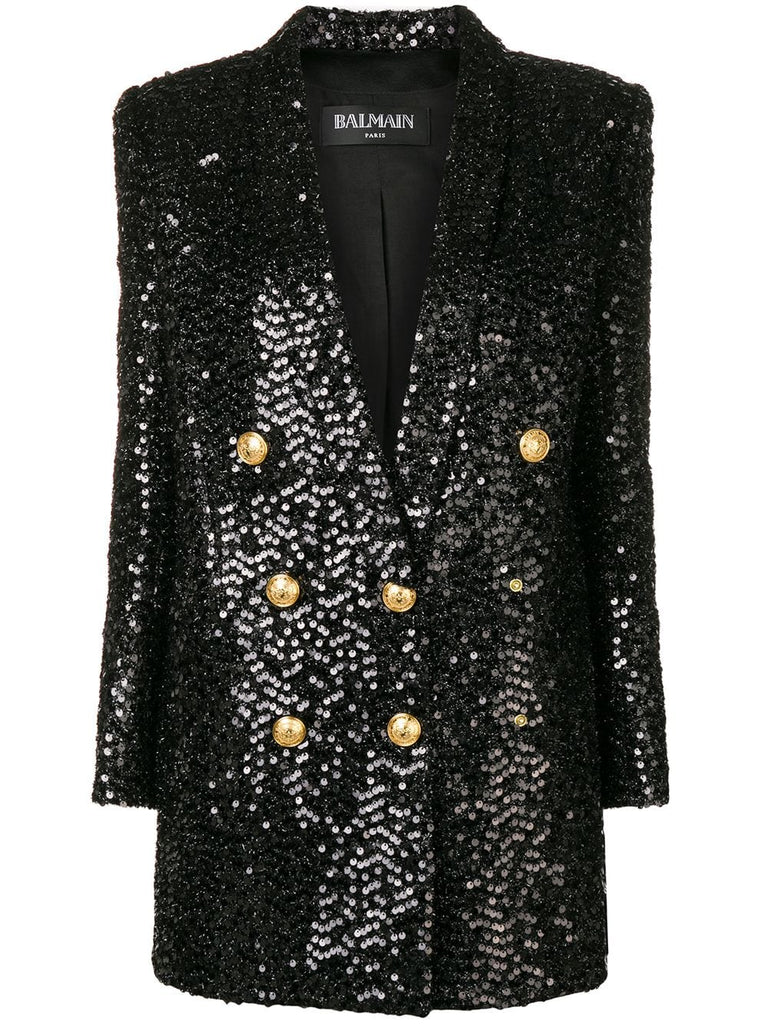 sequin blazer dress