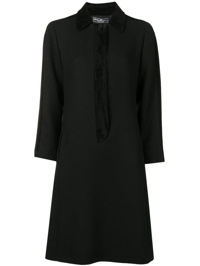 tone on tone coat dress