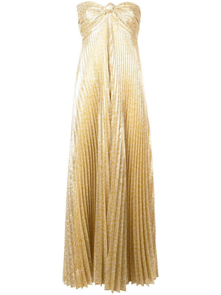 Joya pleated gown