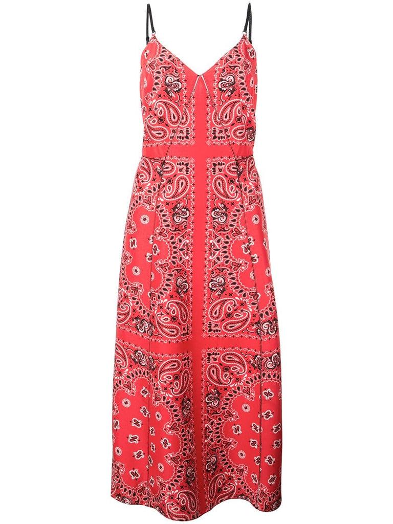 banda print midi dress