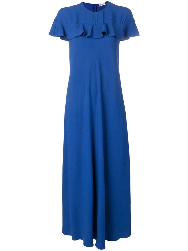 frill panel maxi dress