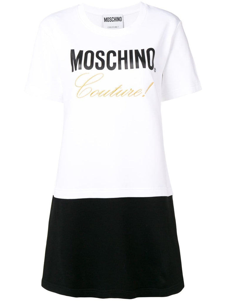 logo print T-shirt dress