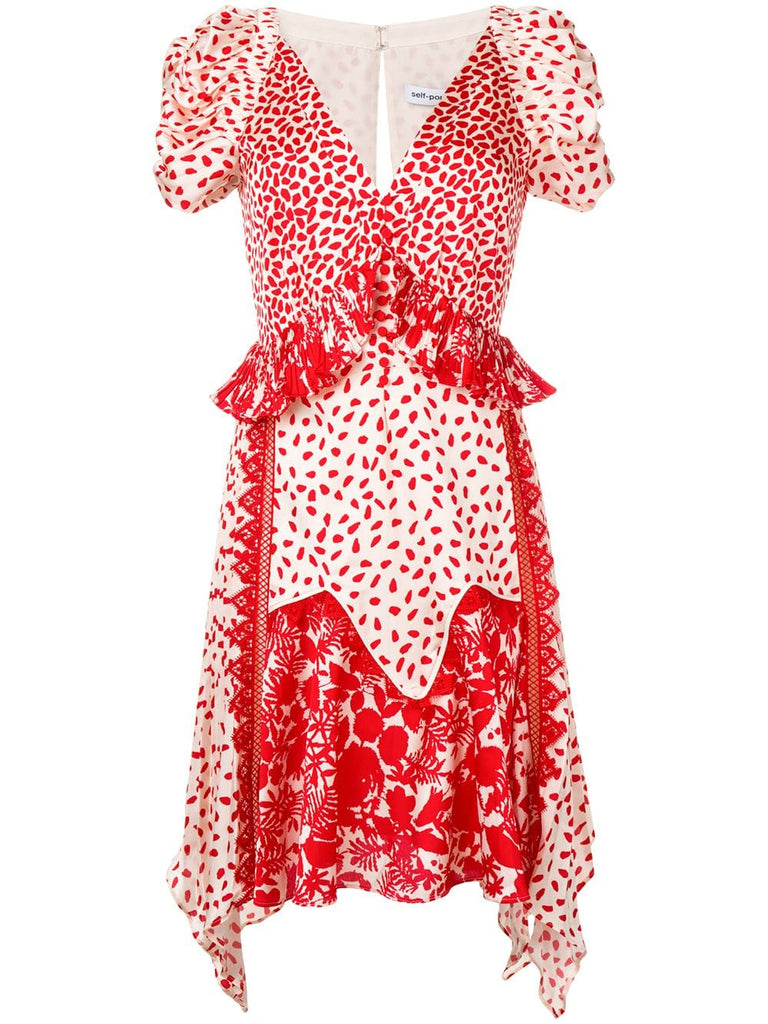 printed handkerchief dress