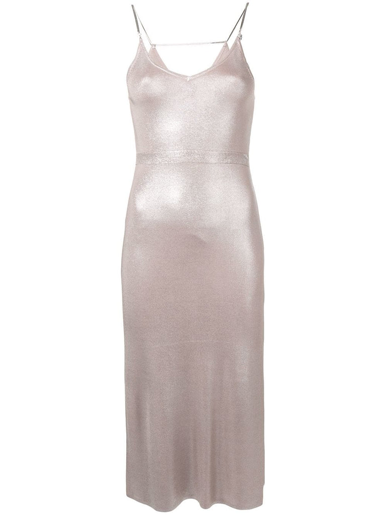 M-Foil slip dress