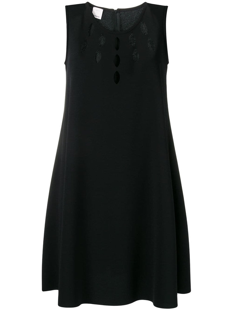 cut out detail shift dress