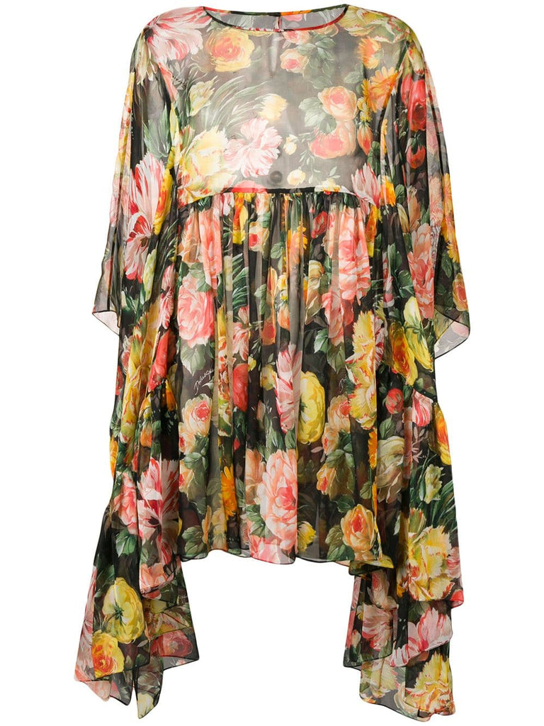 flared floral dress