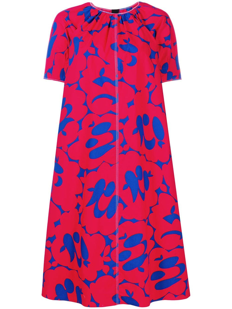 bold print dress