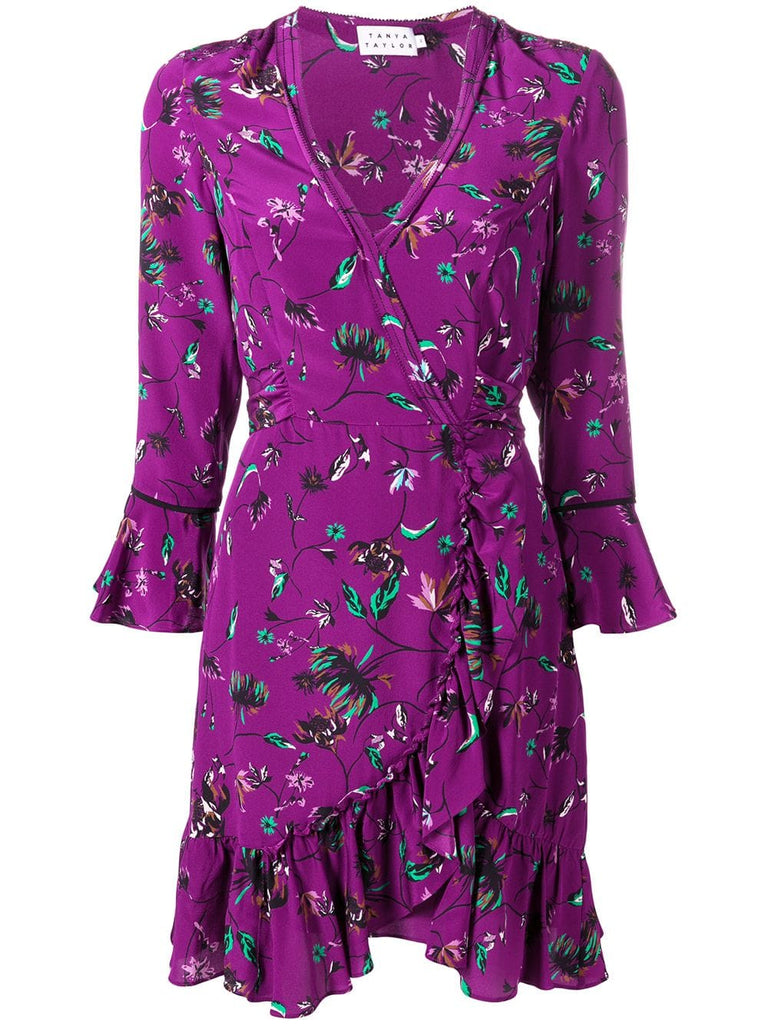 silk wrap dress