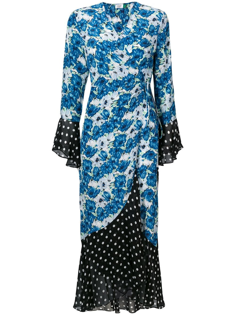 Luna midi wrap dress