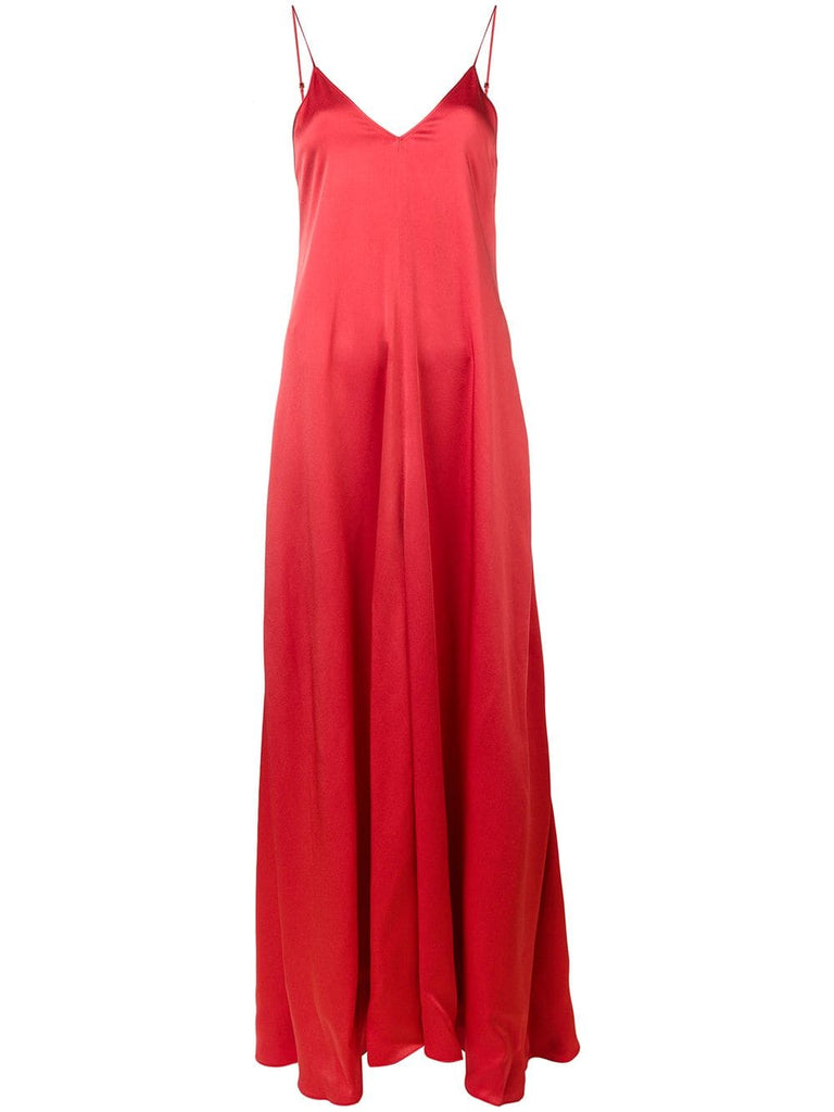 flared maxi dress