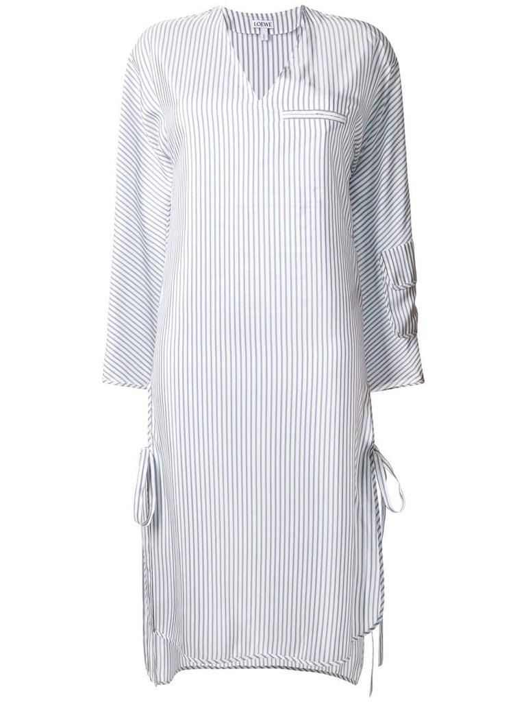 striped shift dress