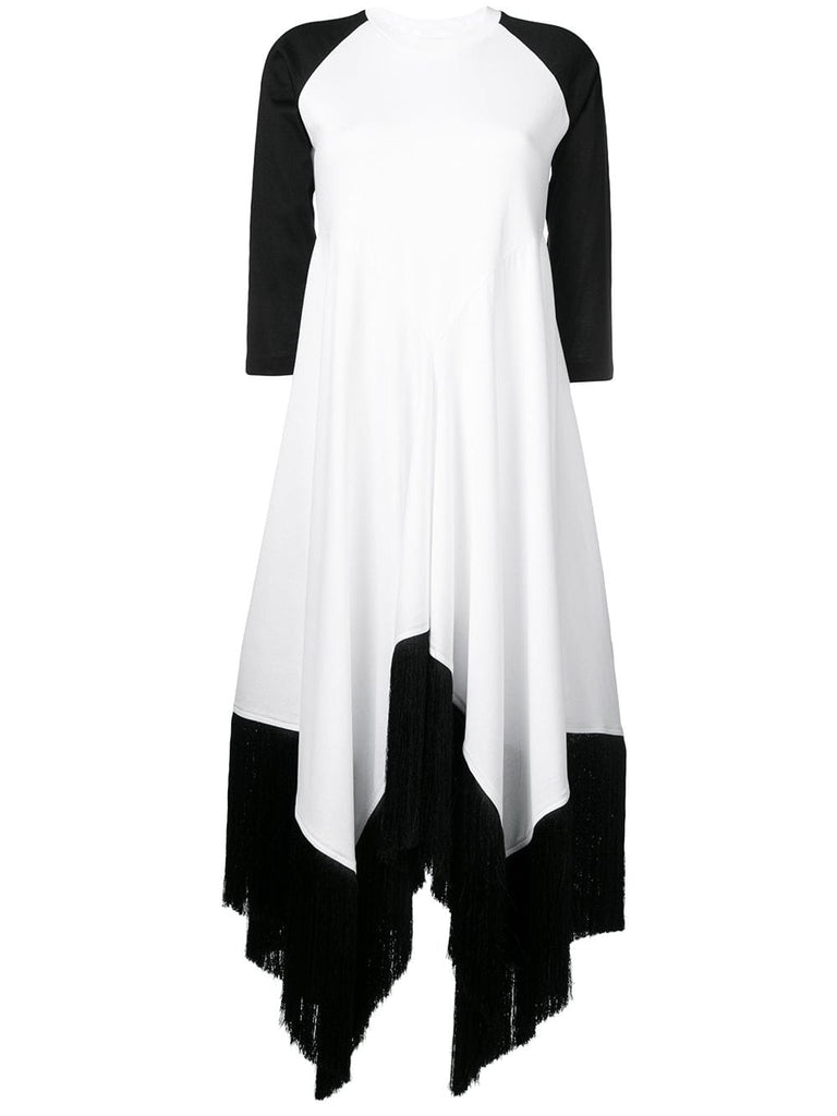 two-tone fringe dress