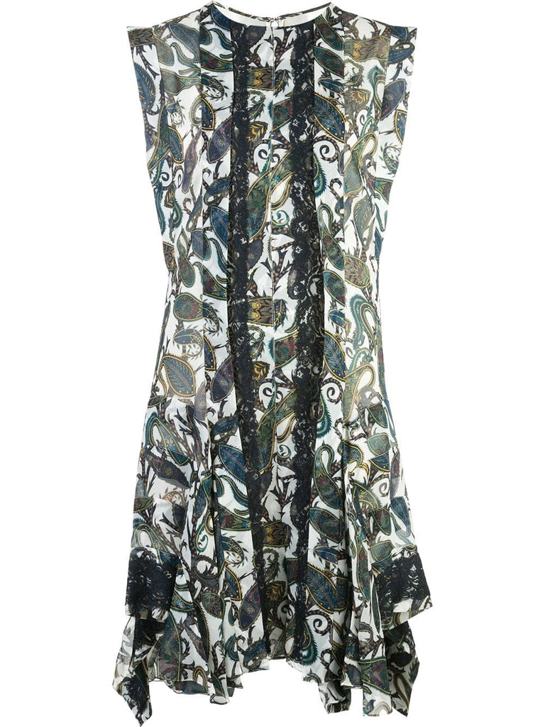 printed panel dress