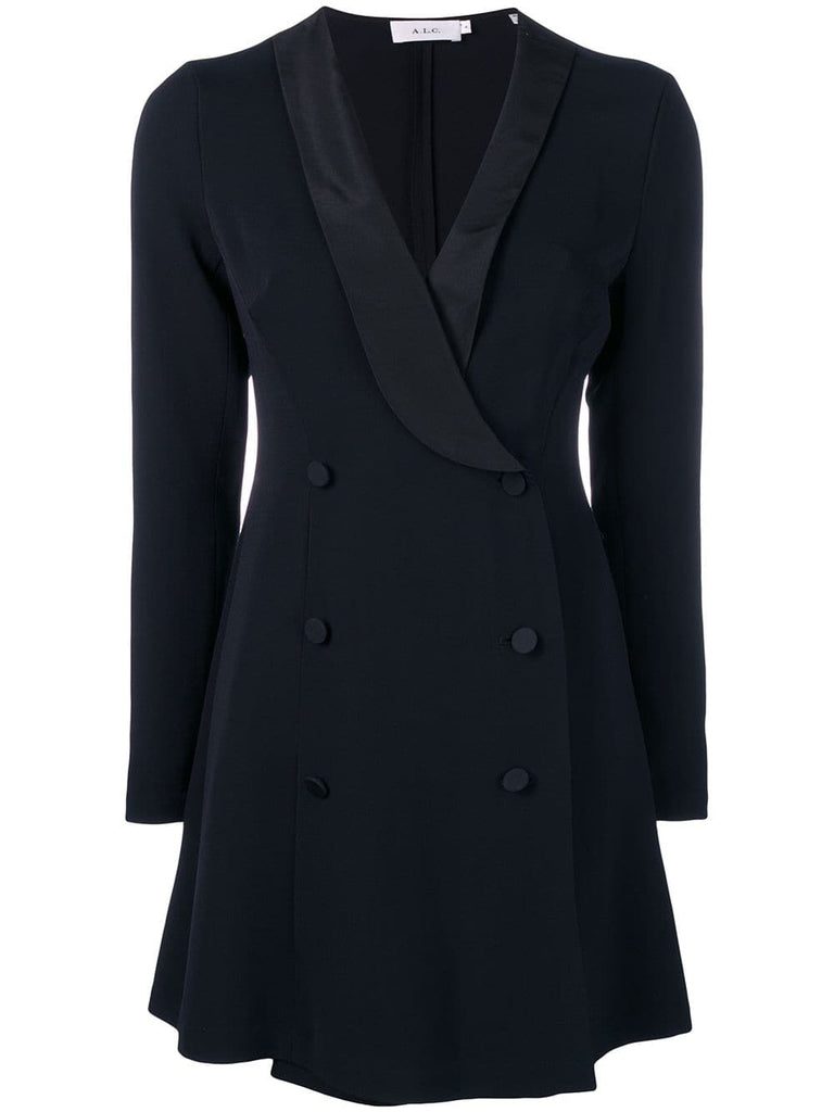 double breasted blazer style dress