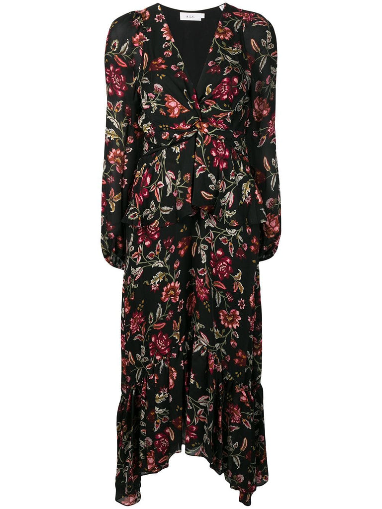 floral layered dress