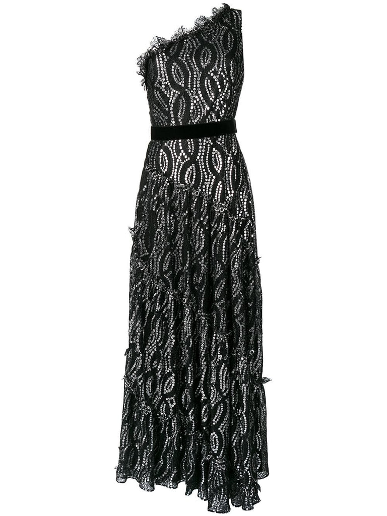 Hayworth lace evening dress