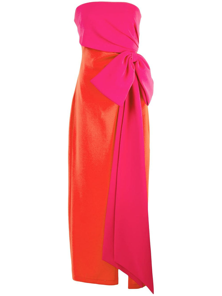 Roza colour-block gown