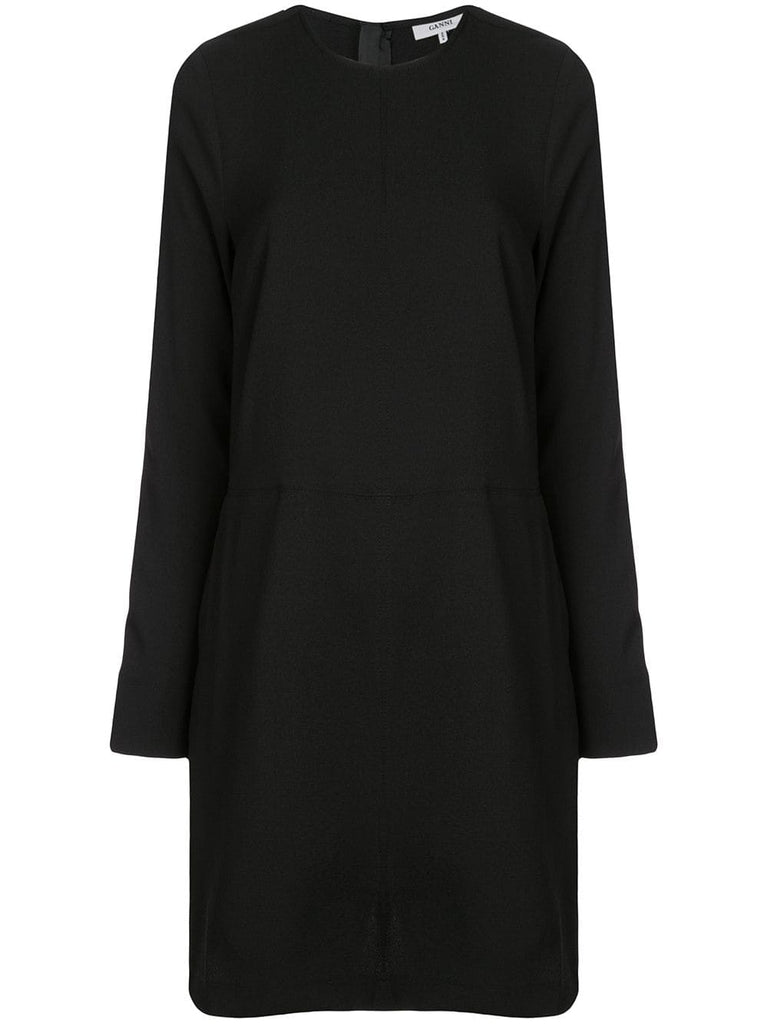 long sleeved shift dress