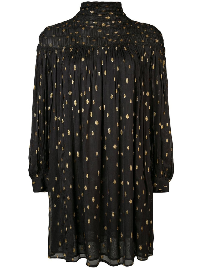 polka dot shift dress