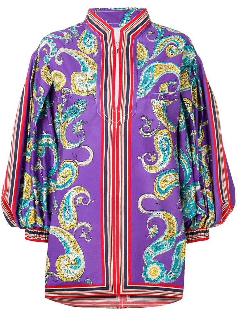 paisley kaftan dress