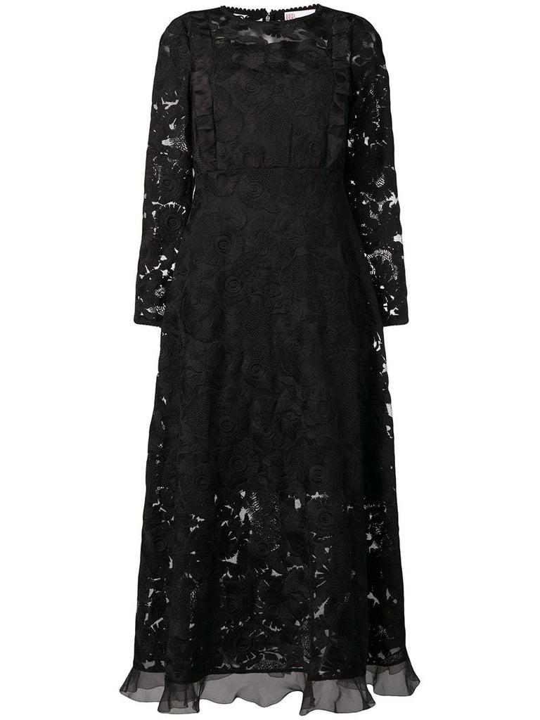 long-sleeved lace dress