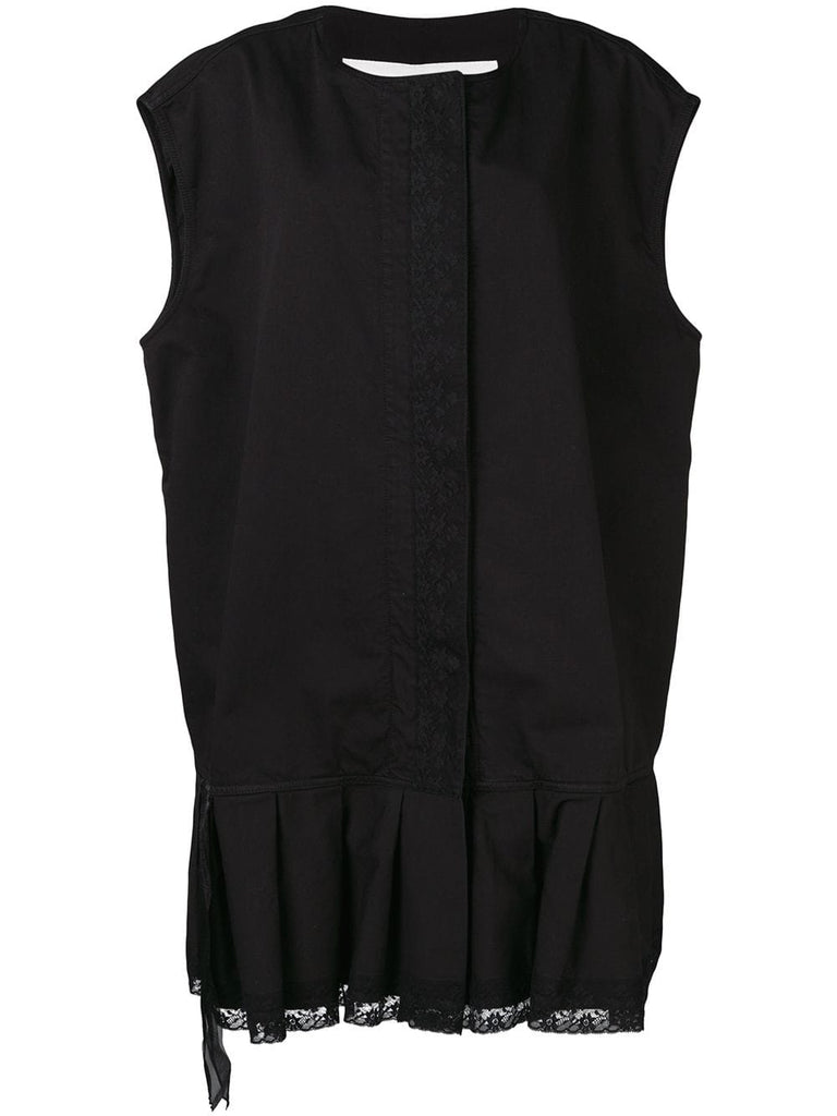 zipped waistcoat dress