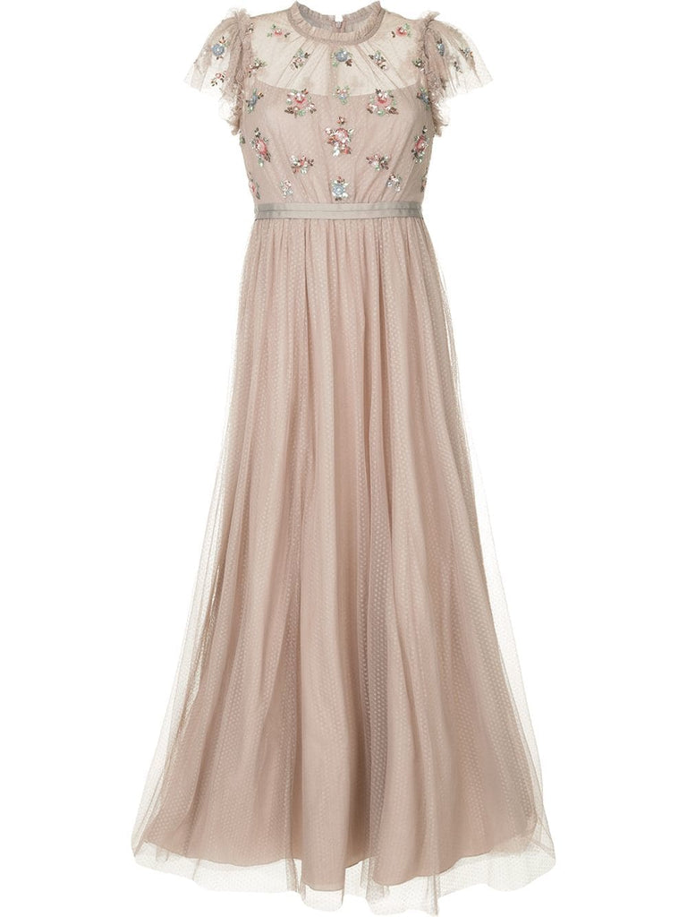 sequin embellished gown