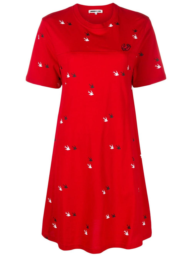 Swallow twins T-shirt dress