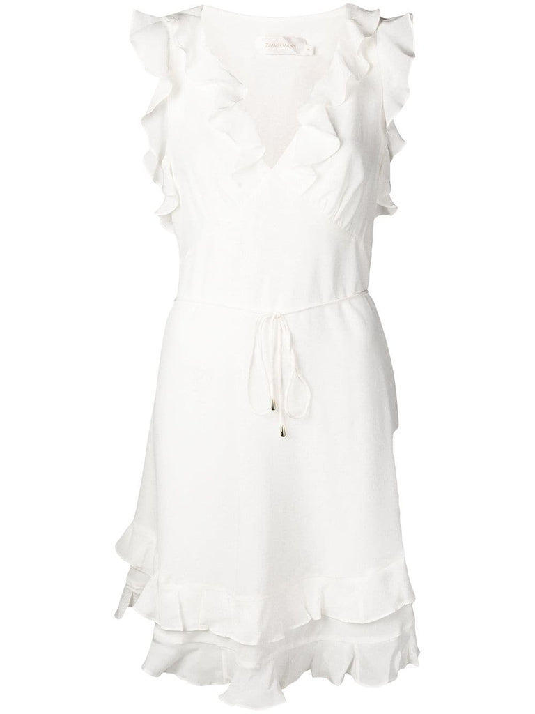 ruffle mini dress