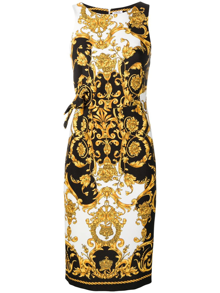 printed pencil dress