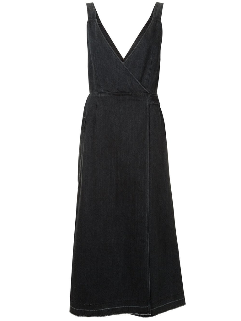 v-neck wrap dress