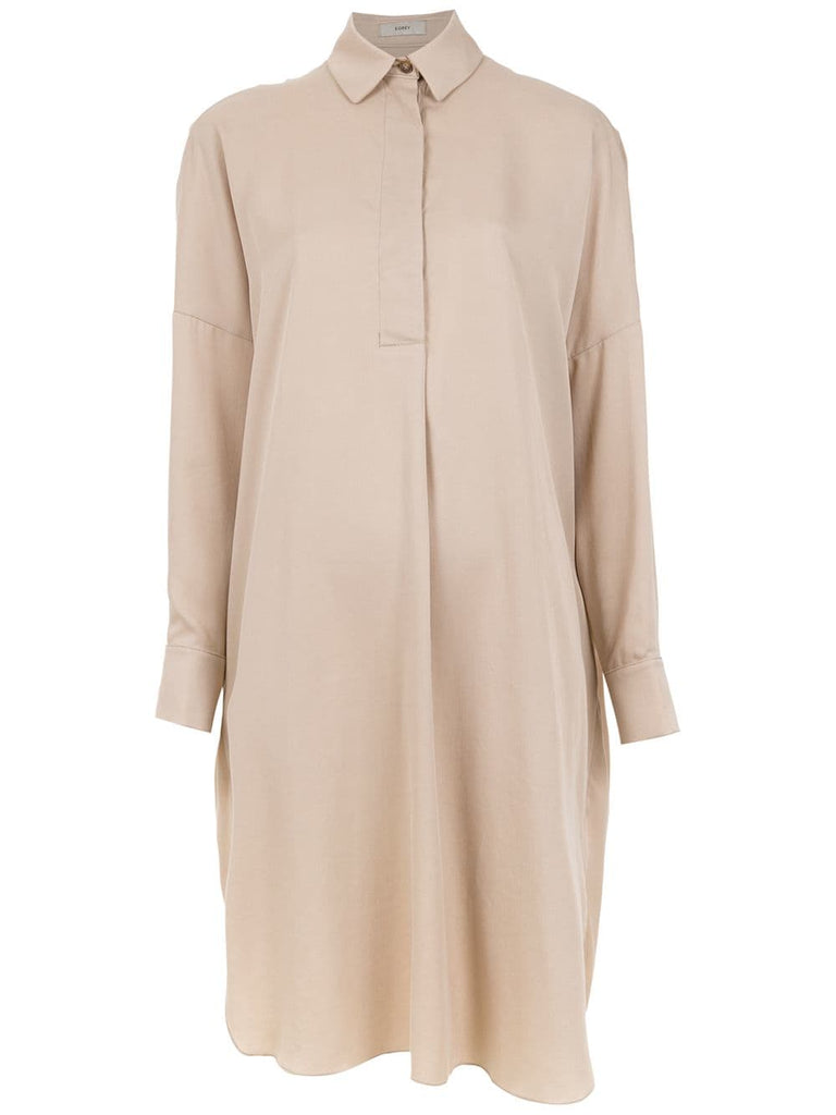 long sleeved shirt dress