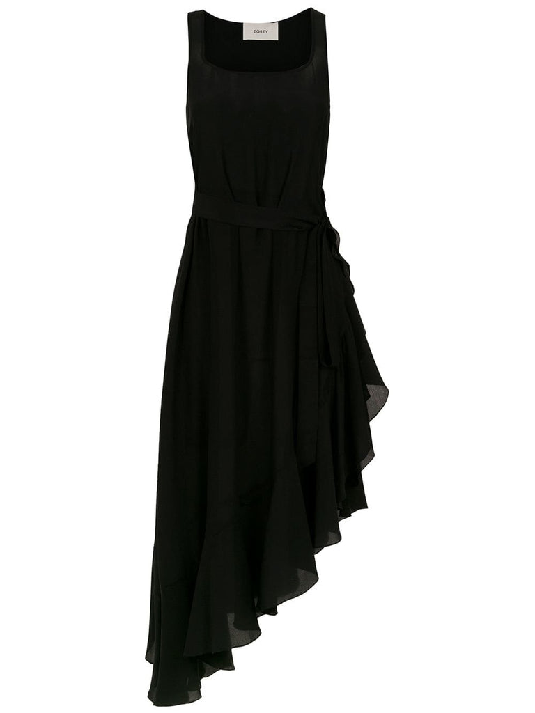 silk asymmetric dress