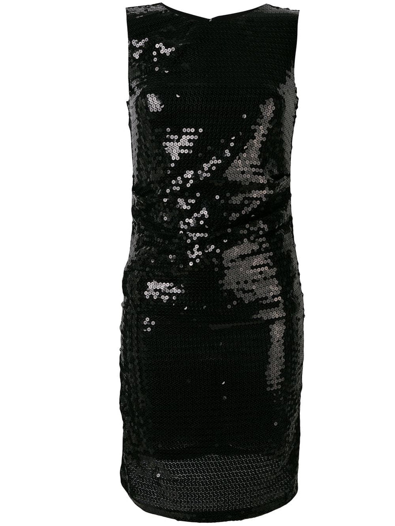 sleeveless sequin dress