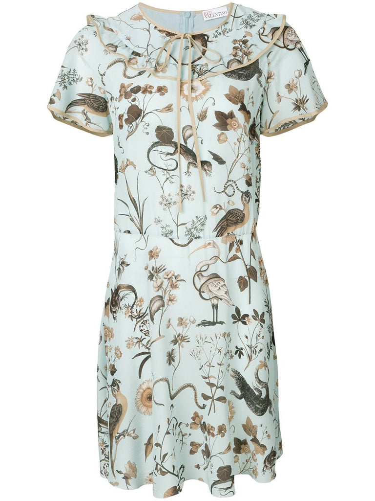 printed tea dress