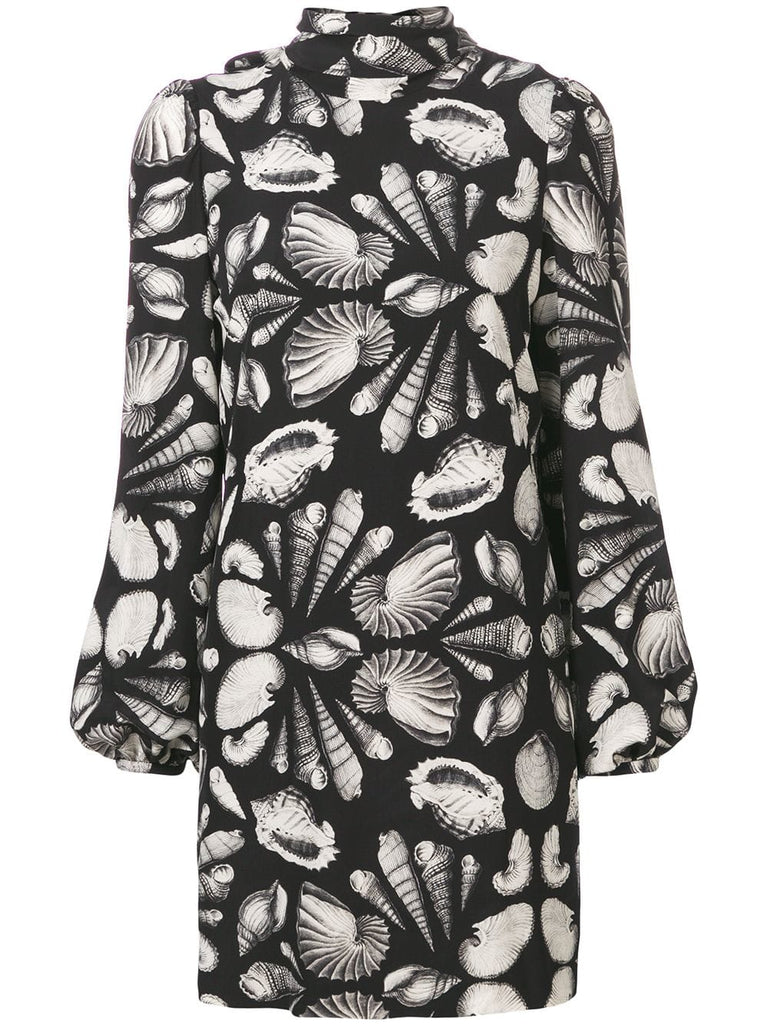 shell print dress