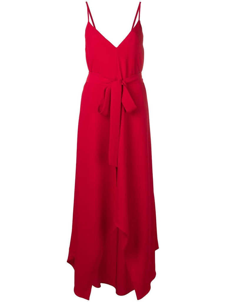 belted maxi dress