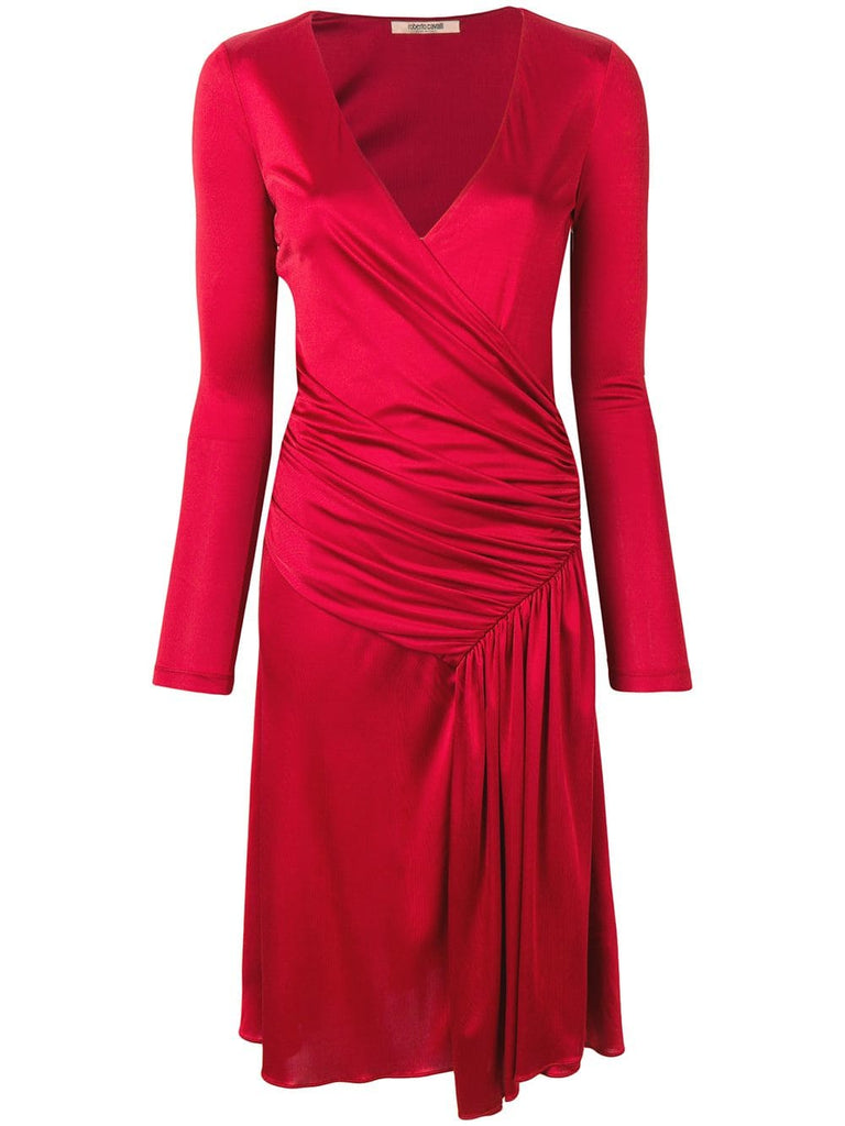 draped detail dress