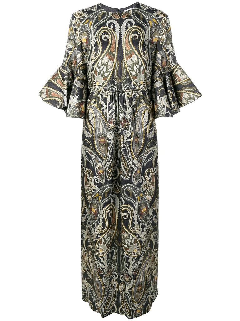 lurex paisley dress