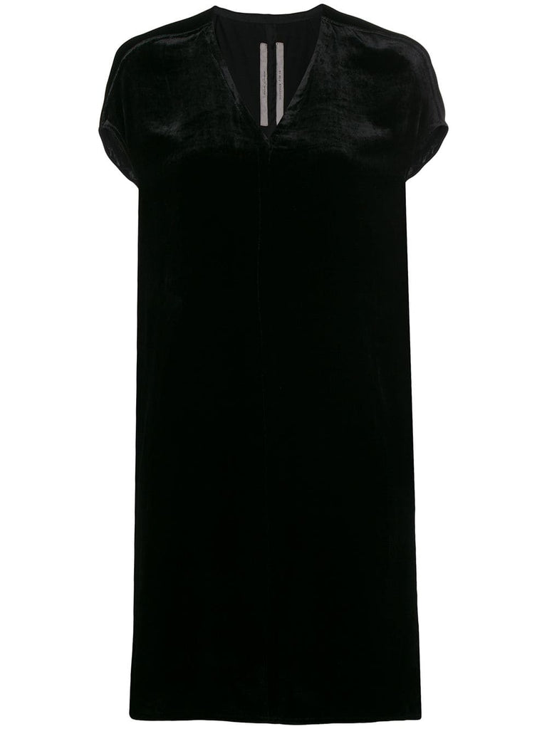 velvet shift dress