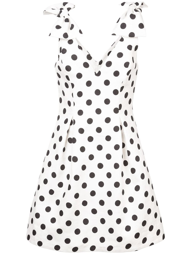 polka dot mini dress