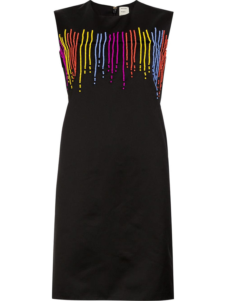 beaded shift dress