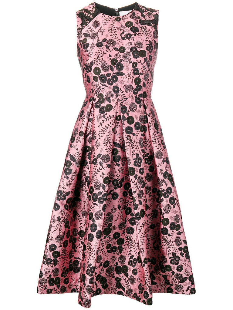 floral flared dress