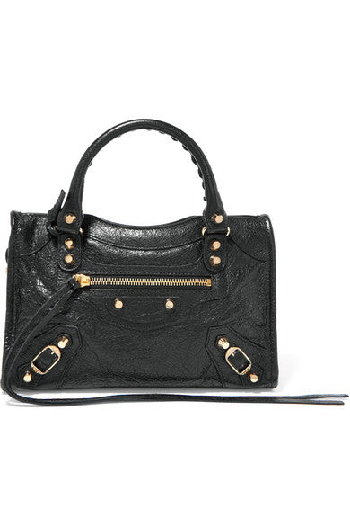 Classic City mini textured-leather tote