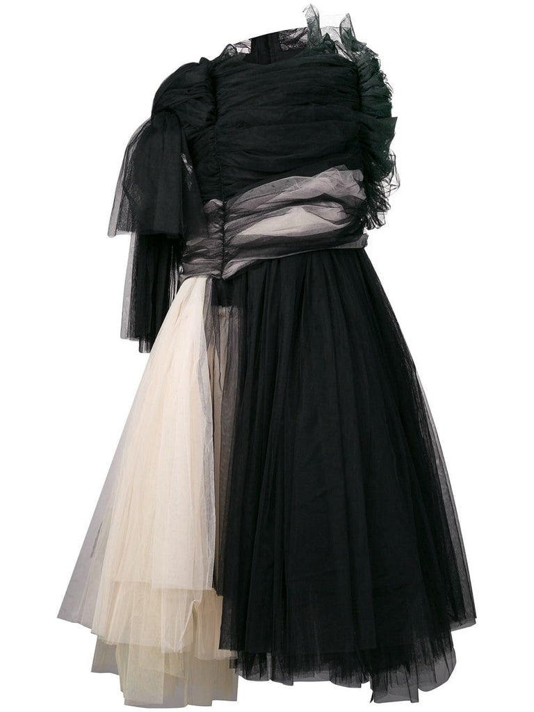 tulle asymmetric dress