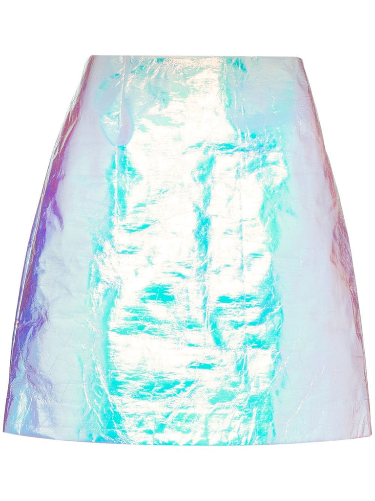 desiree iridescent mini skirt