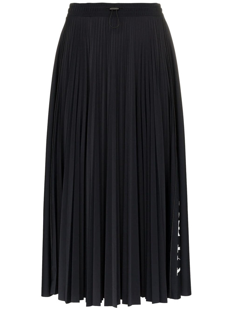 VLTN pleated midi skirt